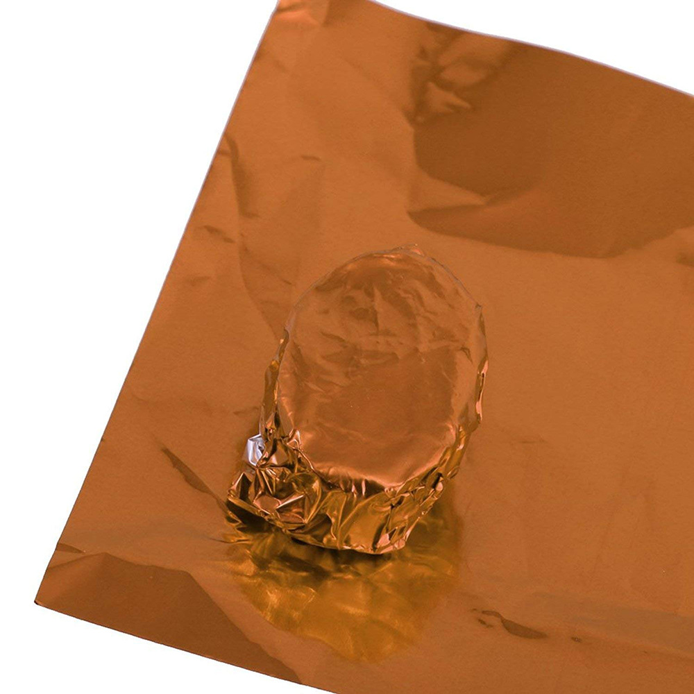 光面8*8cm,彩色手工折纸食品茶叶包装铝箔纸巧克力糖果金色锡纸