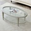 American style Light extravagance solid wood tea table modern Ready Ellipse Hollow Tea Service Simplicity household a living room Small apartment tea table American style Light extravagance solid wood tea table modern Ready Ellipse Hollow Tea Service Simplicity household a living room Small apartment tea table