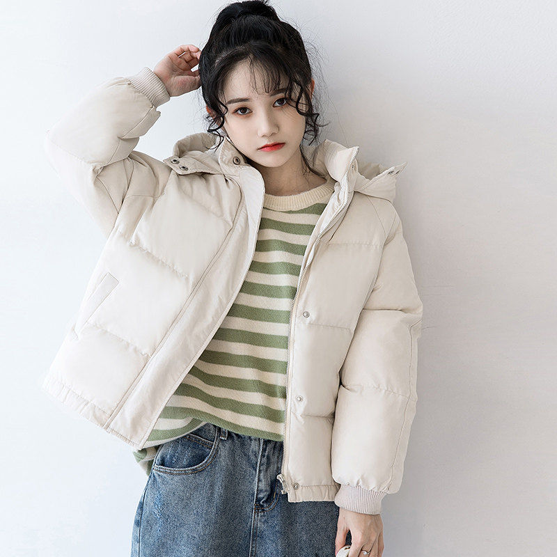 女短款2018新款秋冬加厚冬季外套羊羔毛小棉袄小个子羽绒棉衣女2020