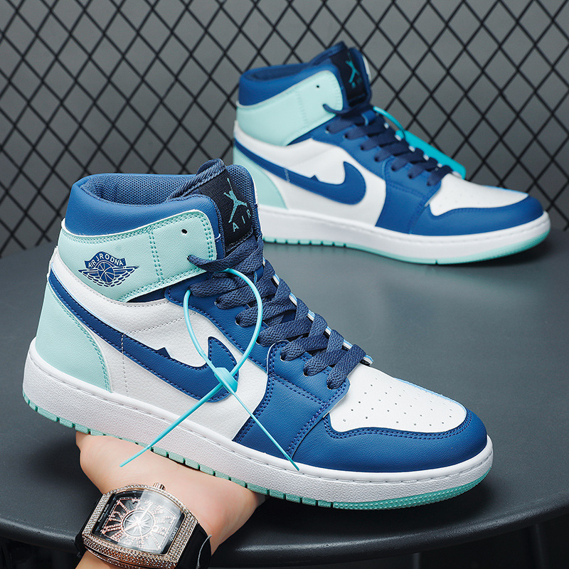 莆田aj男鞋高帮情侣板鞋空军一号dunk黑白熊猫休闲小