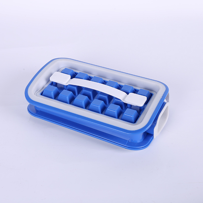 Plastic New Folding Ice Tray Household Cold Water Jug Storage Box Ice Cube Mold Food Grade 36 Grid Ice Cube Storage Box