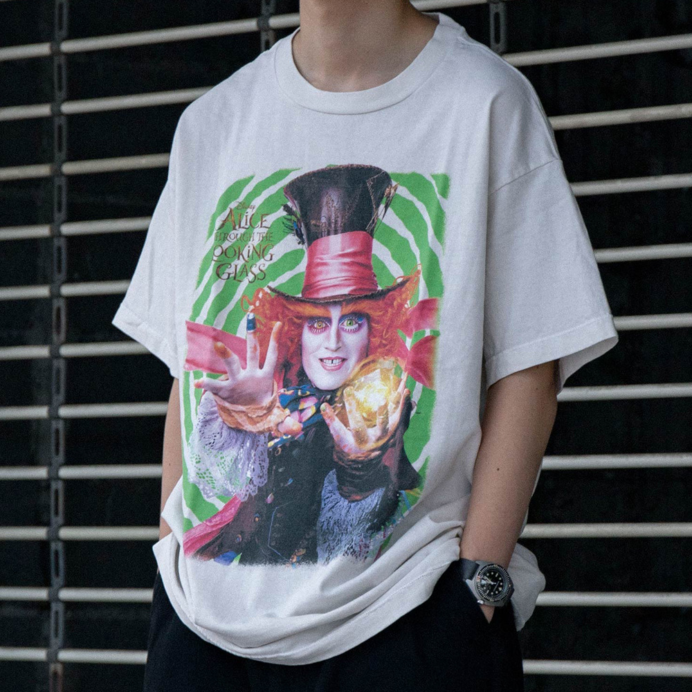 saint michael小丑魔法师图案印花美式街头宽松男女嘻哈短袖t恤潮