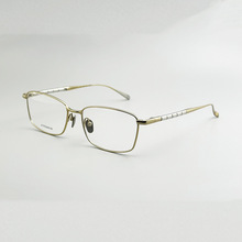 松岛夏蒙27019纯钛眼镜男士商务全框近视眼镜架