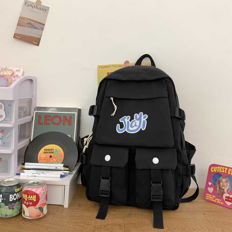 Schoolbag Girl Spring New Backpack High School Student Junior High School Student Primary School Student Campus Backpack Grade 3 to Grade 6