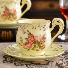 W3TK欧式陶瓷咖啡具套装英式下午花茶茶具咖啡杯碟送架子结婚生日