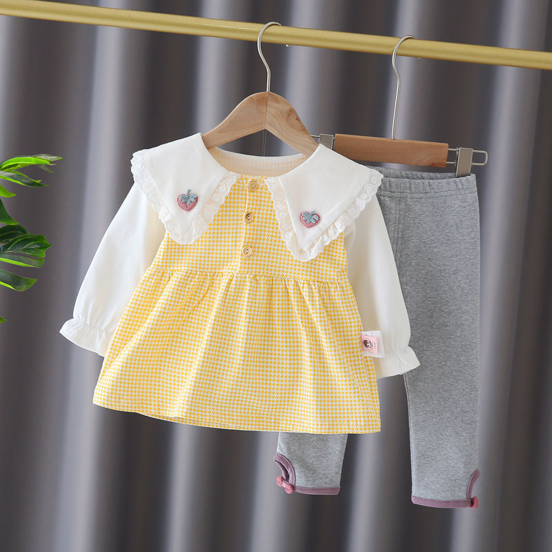 女宝宝装套装一岁小童洋气季女童婴儿九个月可爱衣服