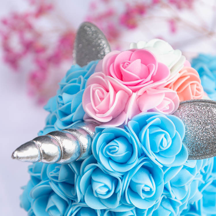 粉色独角兽(彩色头花),红色独角兽(彩色头花),蓝色独角兽(彩色头花)