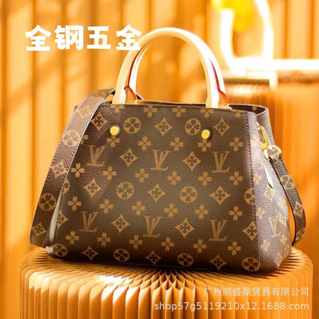 lv女包montaignebb手袋蒙田包手提斜挎包老花包m41055-阿里巴巴