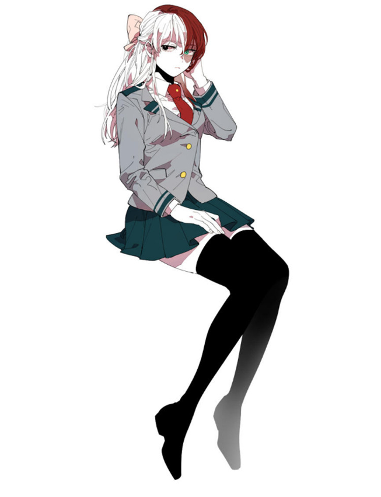 动漫假发我的英雄学院cos假发 小英雄轰焦冻性转女cosply假发