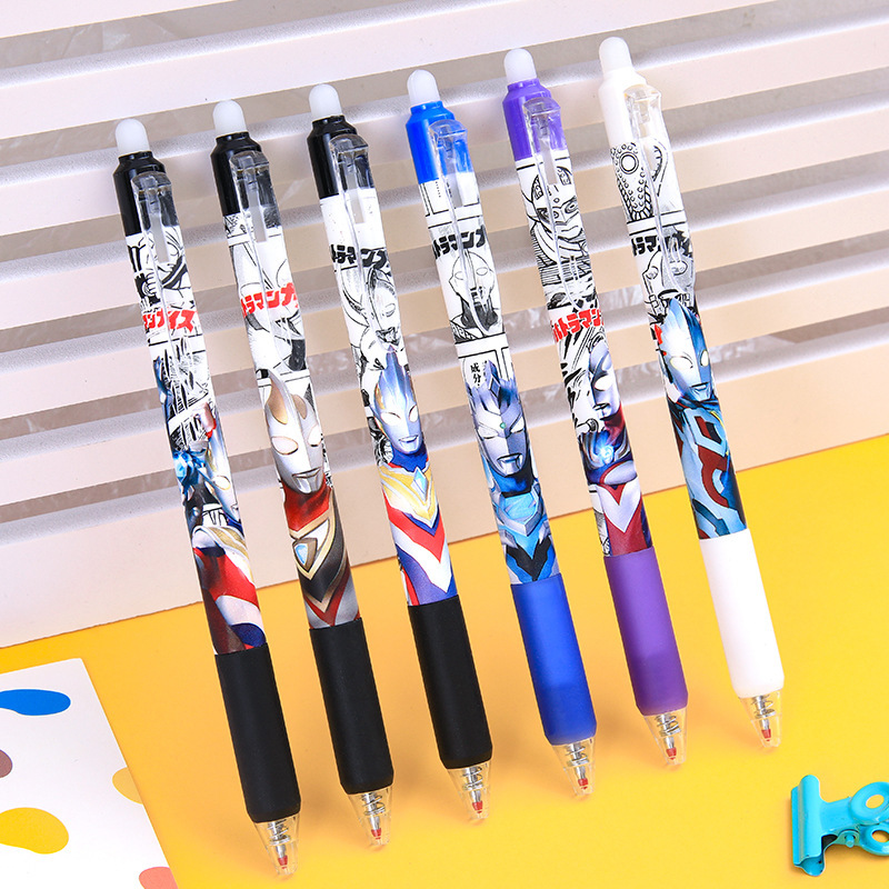 Press Erasable Pen Aoman Hot Erasable Gel Pen Primary School Grade Three Crystal Blue Mo Yi Xiao