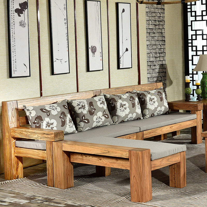 田园沙发床图片