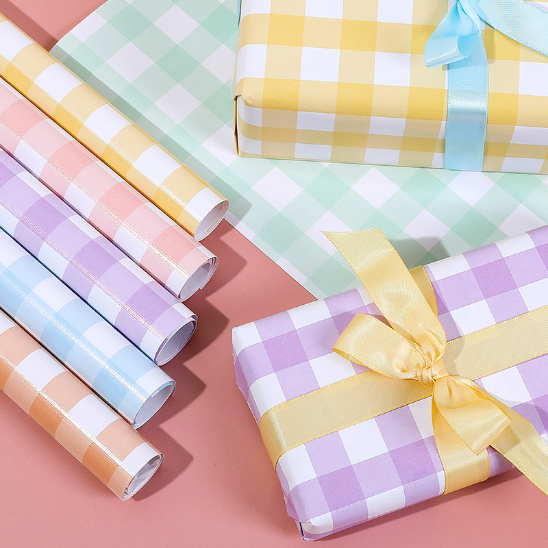 卡通礼物卷筒包装纸生日精美伴手礼ins风可爱儿童圣诞礼盒礼品纸