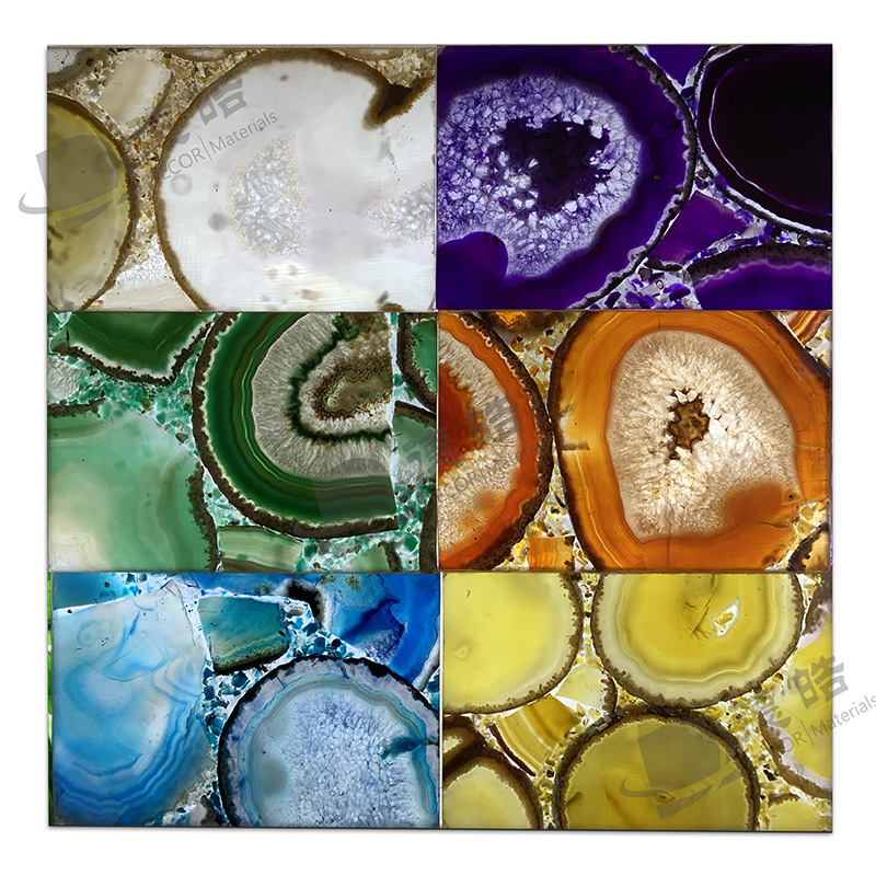 透光石玛瑙石人造板装饰材料 背景墙吧台透光石材