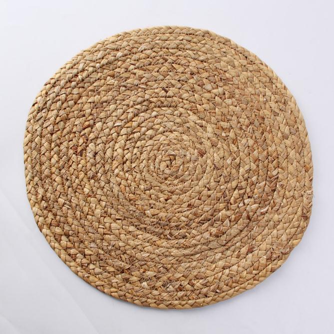 Japanese-Style Natural Handmade Gourd Straw Woven Cup Bowl Pan Insulation Anti-Scald Placemat Household Dining Table Mat
