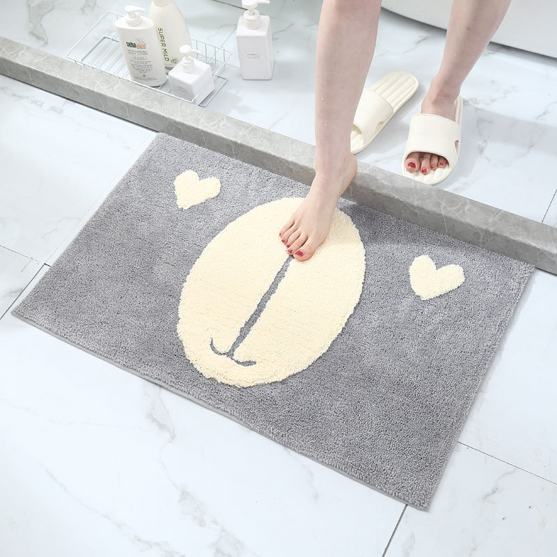 Cartoon Bathroom Bathroom Absorbent Non-Slip Floor Mat Bedroom Carpet Cute Bathroom Entrance Mat