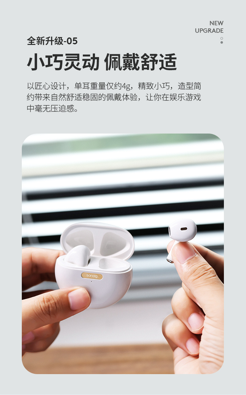 loca蓝牙耳机真无线tws 5.0低延迟智能降噪耳机私模适用小米华为