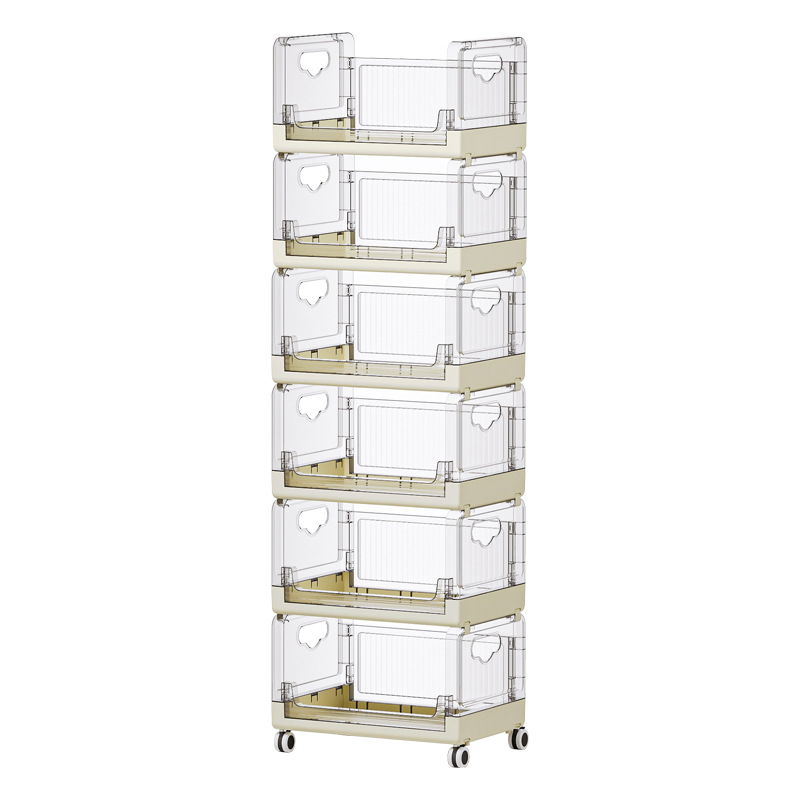 2023 New Kitchen Storage Rack Multi-Layer Household Vegetable Rack Cooking Rack with Wheels Multi-Functional Organizing Storage Rack