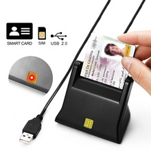USB智能读卡器适用CAC银行卡SIM电话卡ID身份证芯片智能卡读卡器