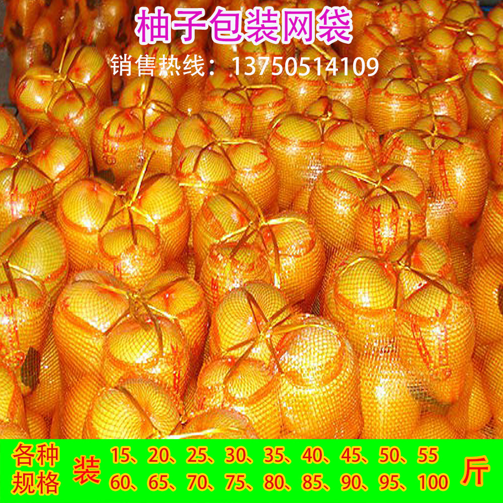 批发柚子专用网袋 沙田柚网袋 编织袋 水果网袋 金柚网袋 蜜柚网