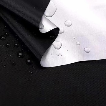 190t涤塔夫防水涂银遮光布车罩车衣帐篷布 银黑色窗帘布批发遮光