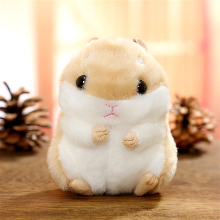 Cute Hamster Doll Plush Toys Cartoon Key Button Bag Small Pendant Doll Gift Ragdoll Gift