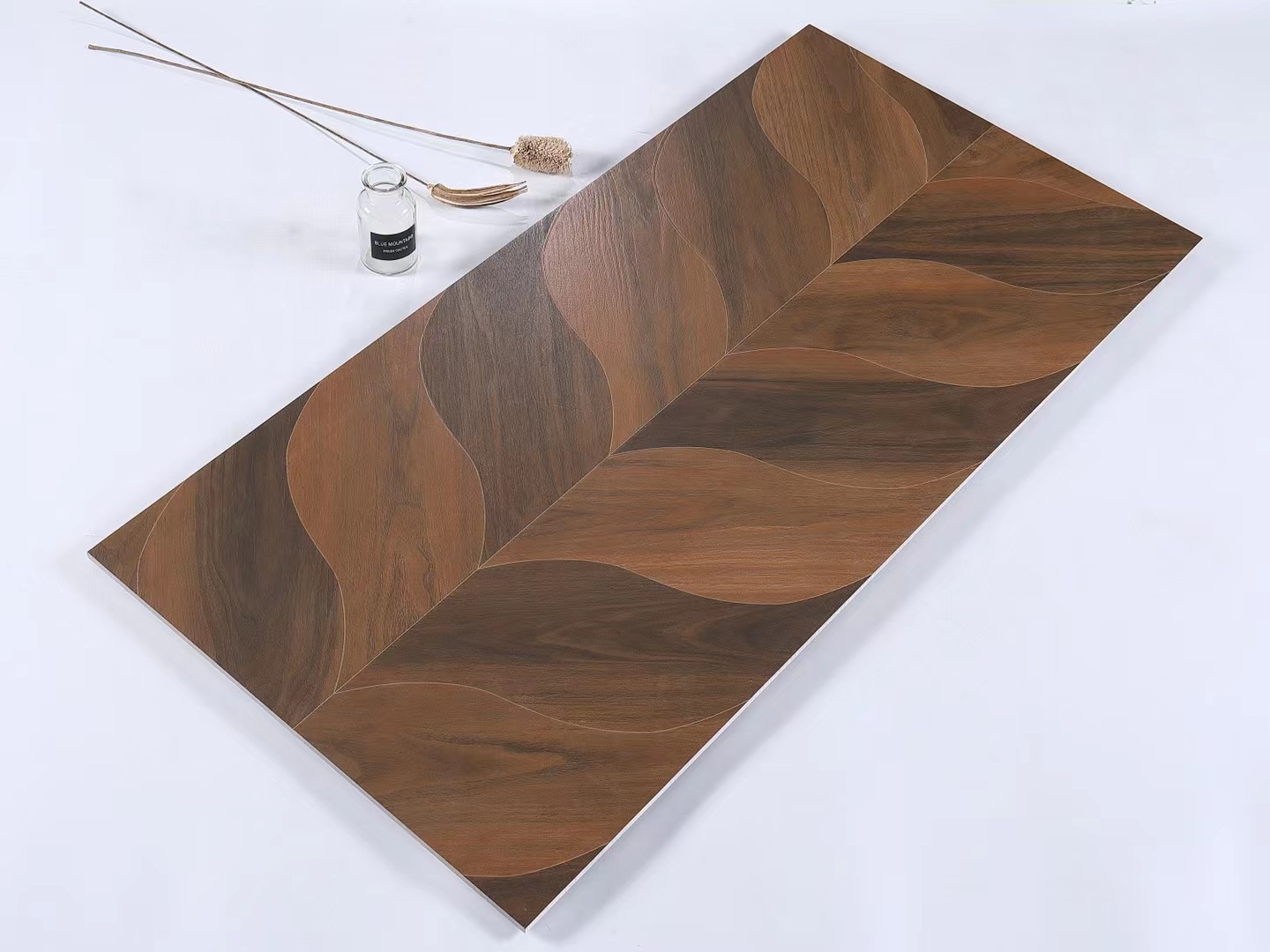 木纹砖 人字拼树叶鱼骨仿古砖600x1200客餐厅仿实木地砖房间瓷砖