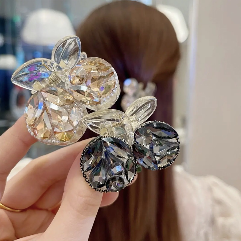 韩国珍珠发夹后脑勺网红小号发抓夹鲨鱼夹子发卡头饰公主头女发饰