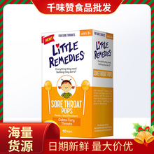 美国进口Little remedies宝宝零食儿童婴幼儿润喉蜂蜜棒棒糖