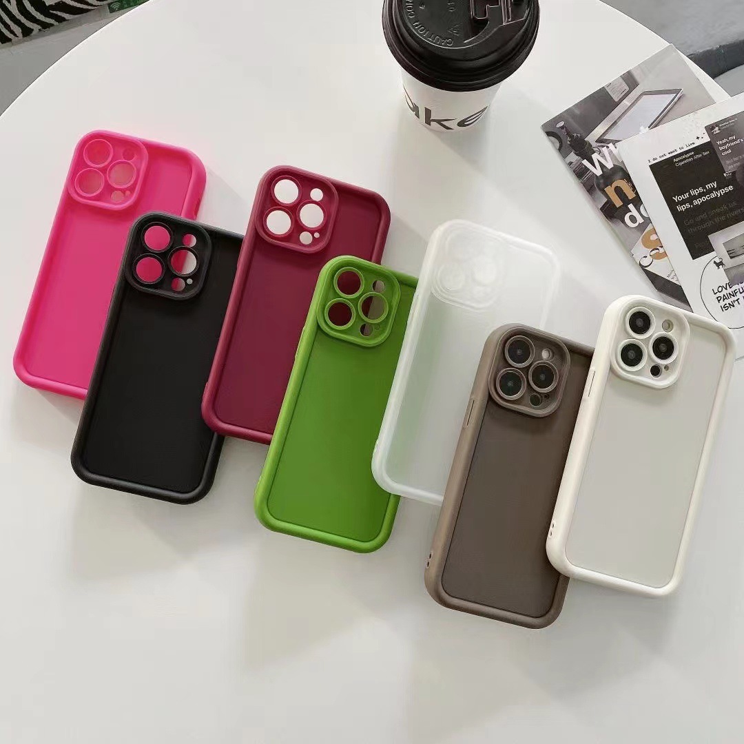 天眼阶梯手机壳适用红米note13-5g/12turbo10t彩色磨砂保护套批发