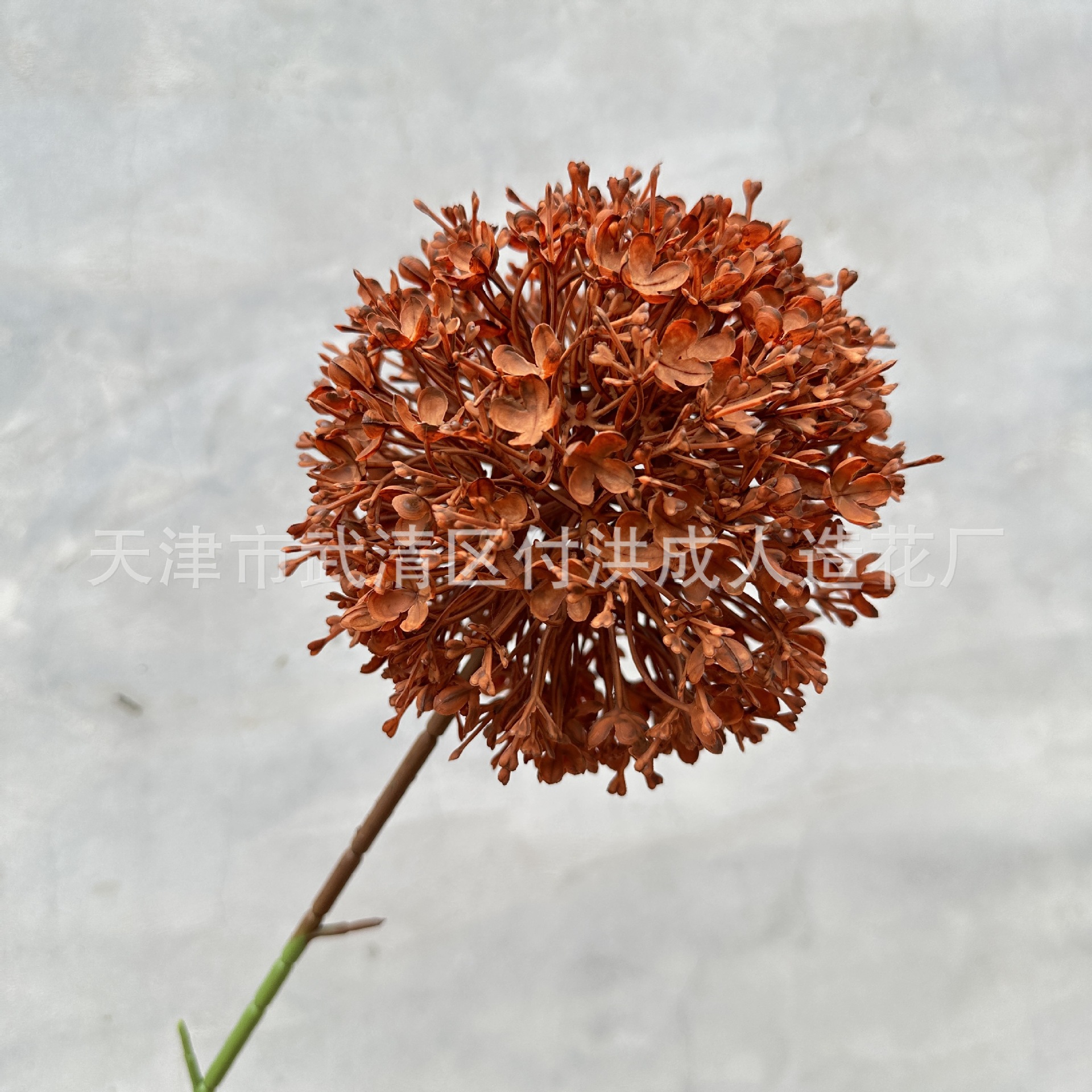 Red Series Wedding Simulation Flower Wedding Hall Wedding Room Layout Fake Flower Autumn Caramel Color Series Road Lead Flower Decorative Silk Flower