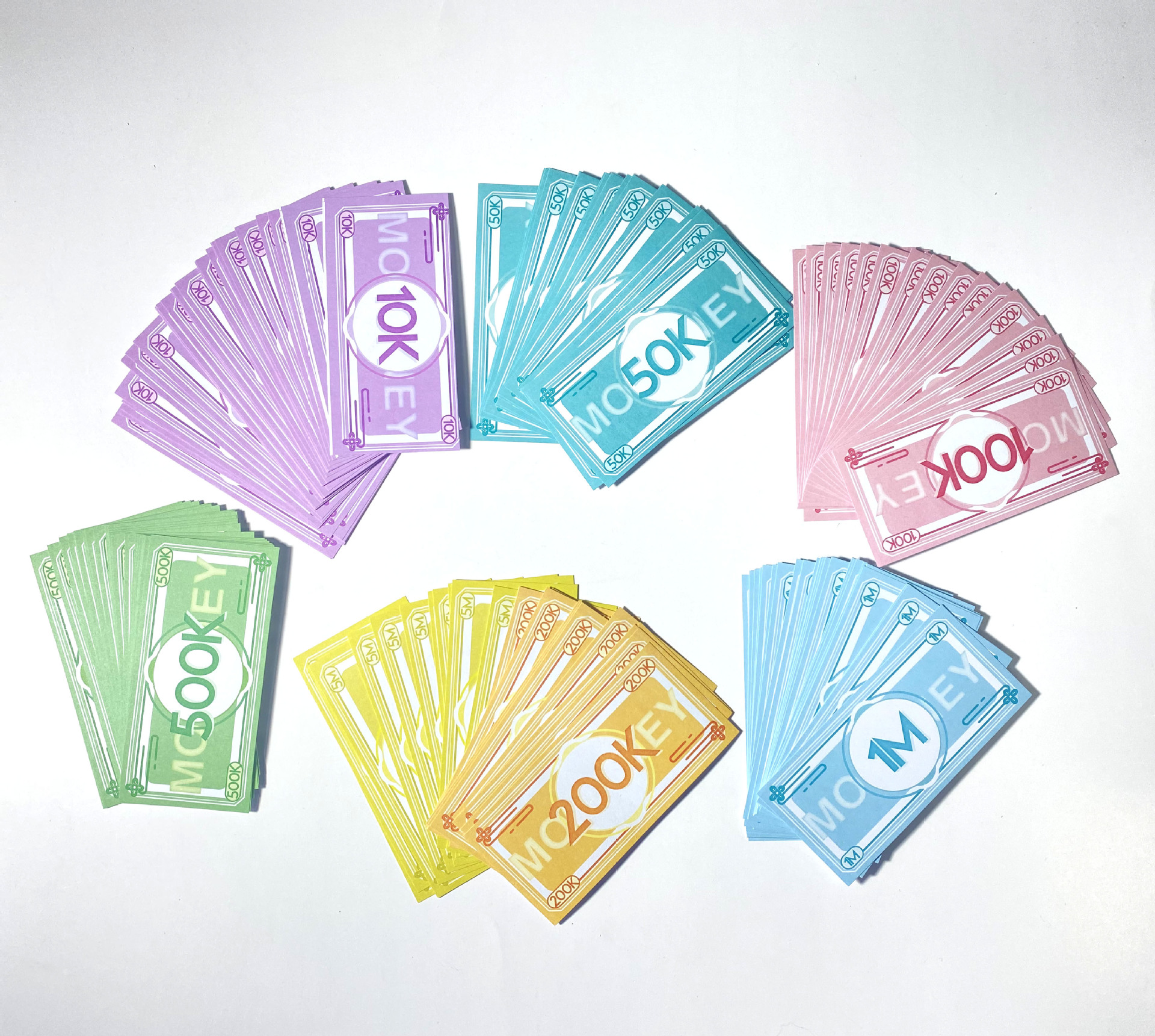 厂家定制大富翁游戏纸币钱币游戏代币游戏钞票多面额钞票游戏币