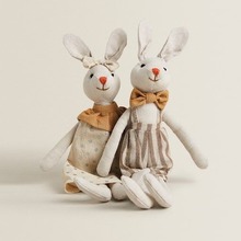 原创丹麦小兔子公仔 布艺仿真动物安抚公仔 儿童宝宝玩具生日礼物