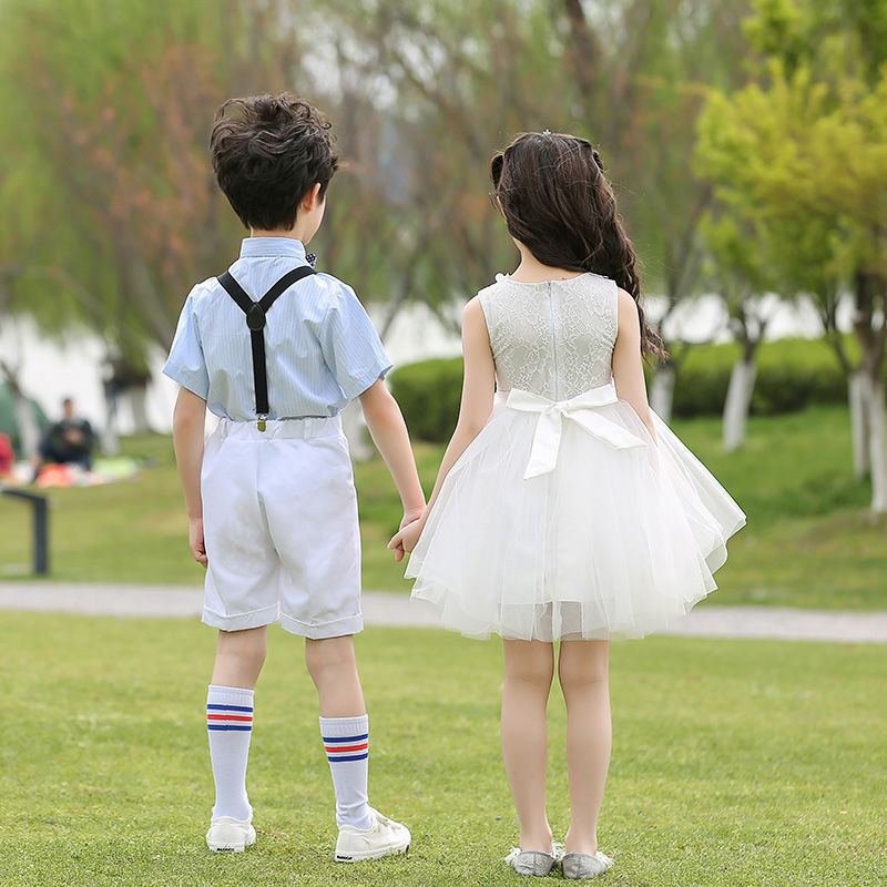 儿童合唱服演出服主持人男女花童公主裙幼儿园小学生钢琴朗诵礼服