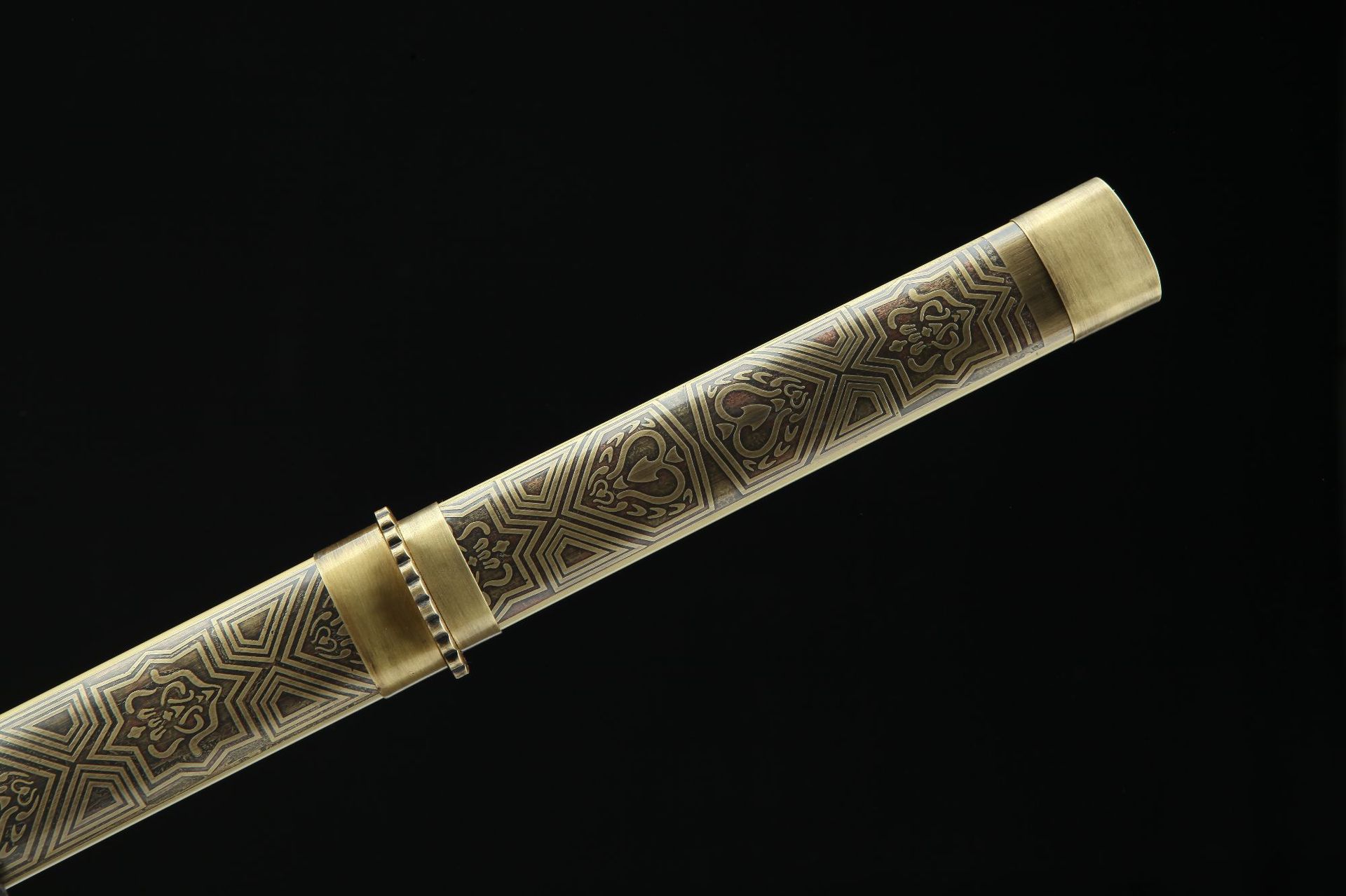 龙泉市刀剑素装手工锻打唐剑八面花纹钢烧刃硬剑防身清剑未开刃