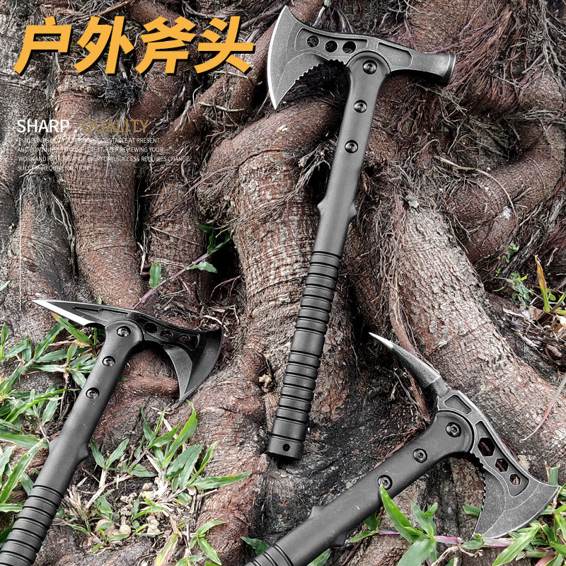 多功能战术斧开山斧头刀户外防身生存武器野外砍树劈柴大砍工兵斧