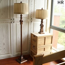 美式落地灯卧室客厅书房艺术氛围感复古欧式立式简约台灯