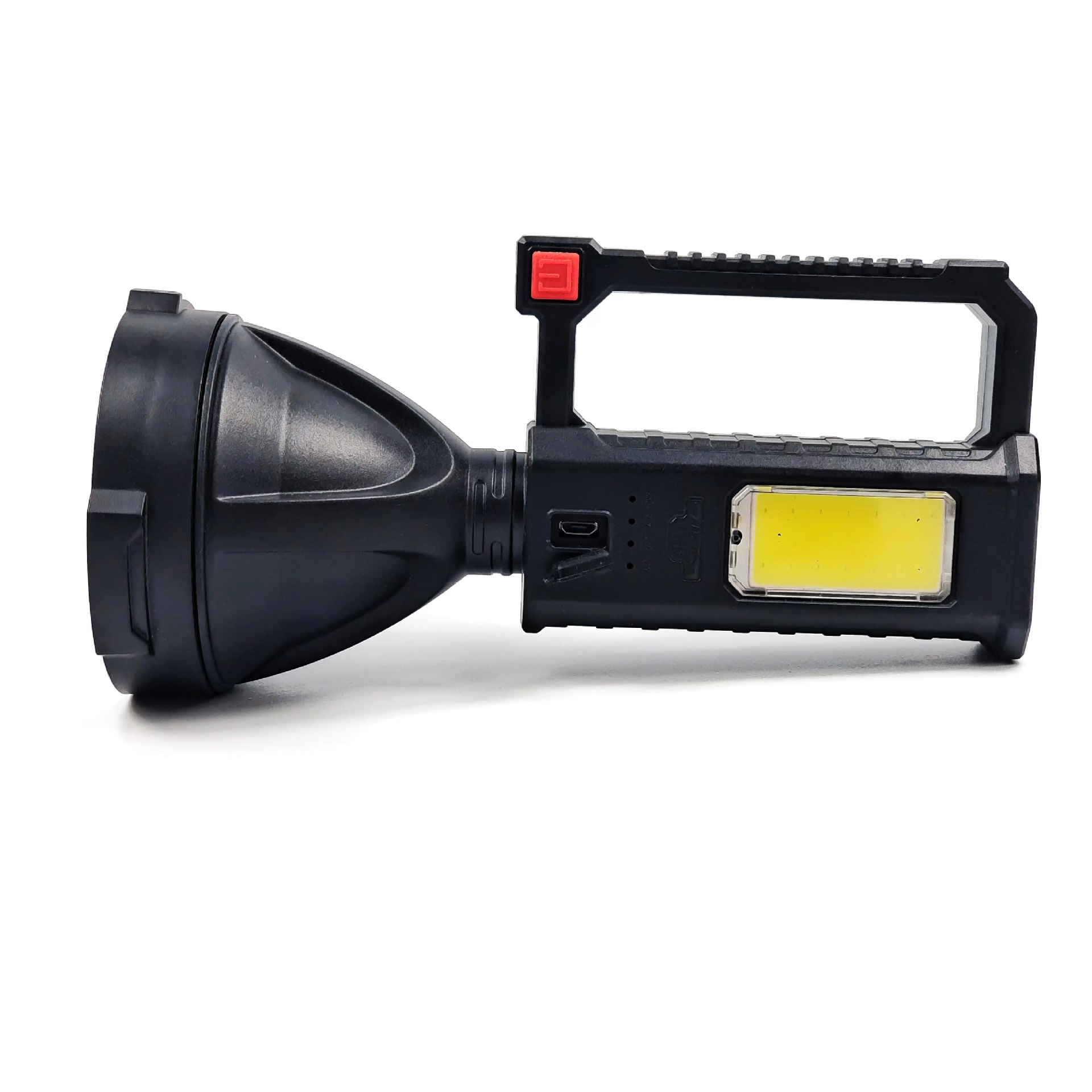 探照灯户外led强光远射手电筒充电家用cob照明灯巡逻手提灯钓鱼灯