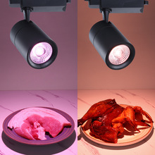 新标准国标生鲜灯led水果店熟食专用灯猪肉卤味菜超市两线轨道射