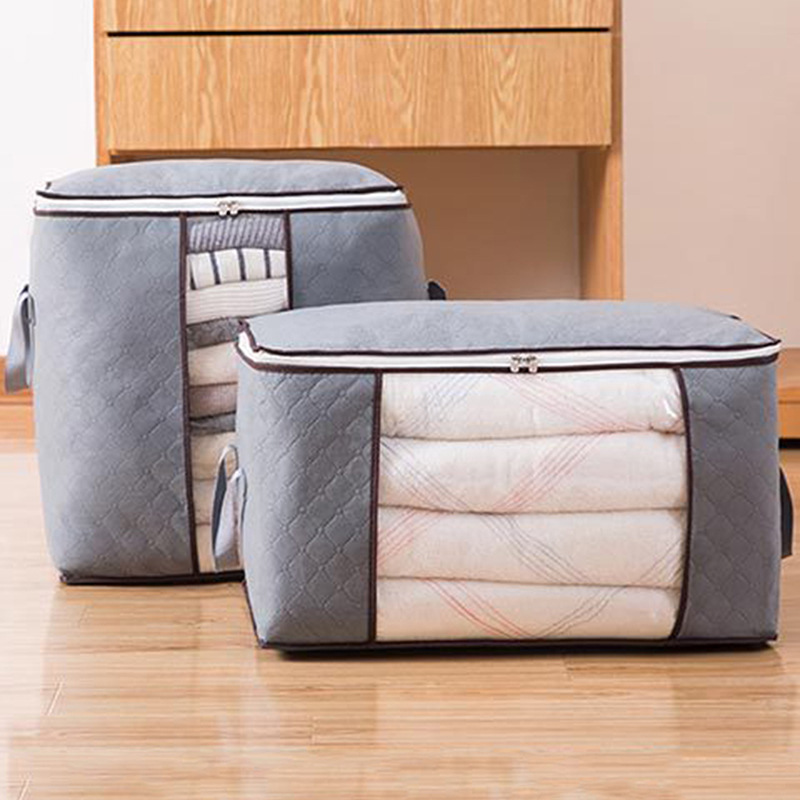 Knurling Non-Woven Fabric Seasonal Cotton Quilt Buggy Bag Folding Dormitory Quilt Organizer Bag Amazon 66.67cm-Inch Visual