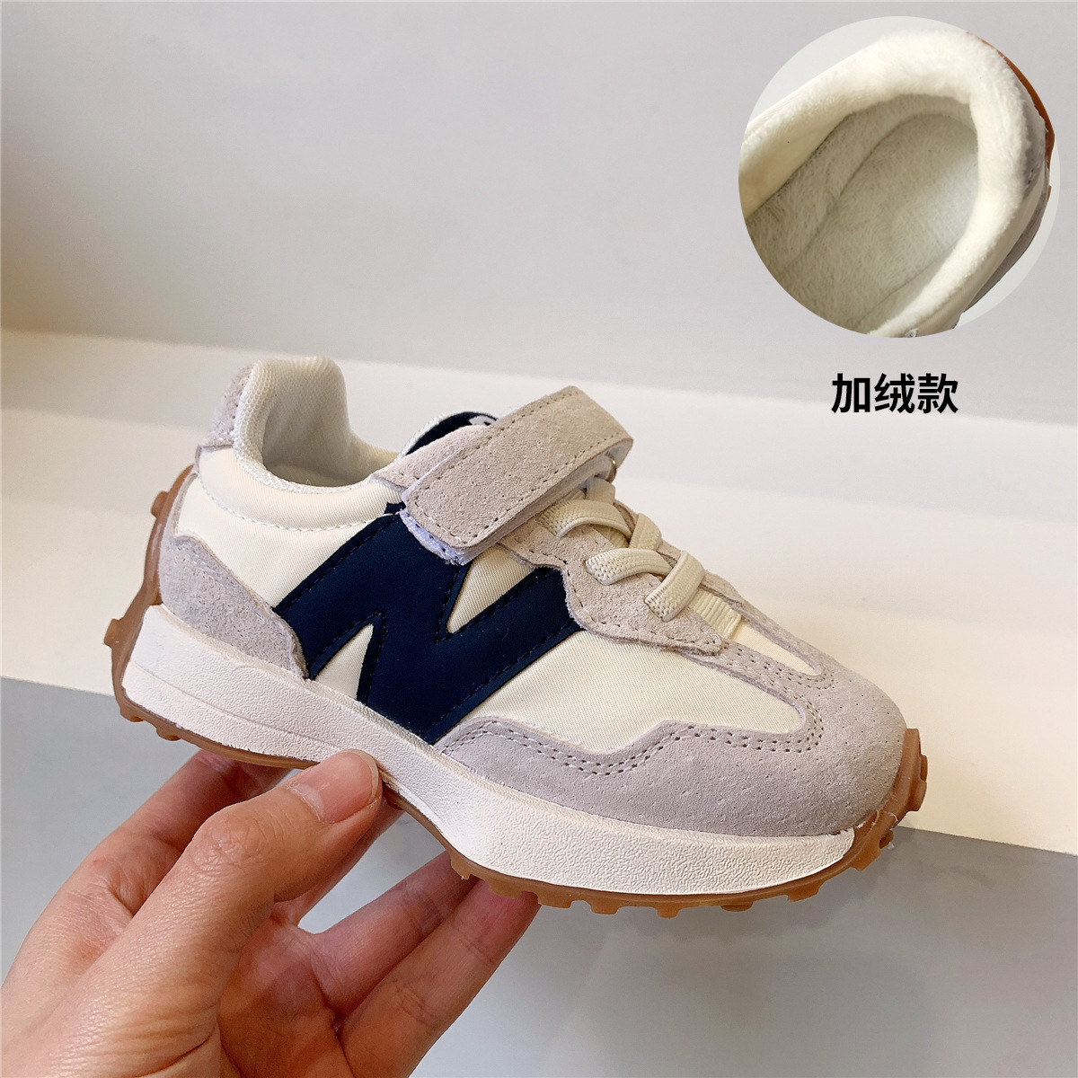 kid shoe Small Waist Children's Shoes Children's Sports Shoes 2023 Autumn and Winter Boys Running Shoes Fleece-Lined Girls' Moral Training Shoes Baby