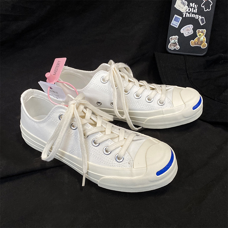 Casual Shoes Men's Smiling Canvas Shoes Student Couples Shoes for Men and Women Canvas Shoes MIS-201 Board Shoes