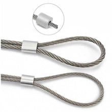 6063钢丝绳铝套 铝夹头铝管连接器8字椭圆形铝套广东现货价格优惠