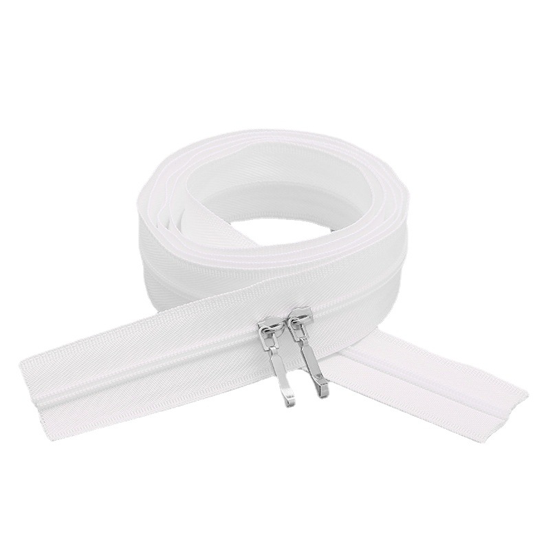 Wholesale White No. 3 Invisible Zipper Home Textile Pillow Zipper Quilt Cover Double-Headed Nylon Zipper Clothing Accessories