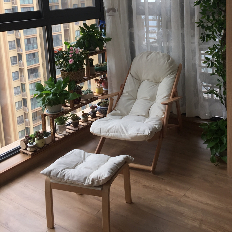 躺椅阳台家用休闲椅子折叠午休晒太阳舒适摇椅懒人贵妃老人逍遥椅