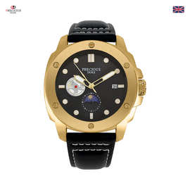 PRECIOUS DUKE公爵英国品牌经典石英月相男士皮带手表厂家批发