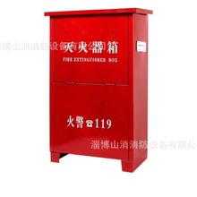 淮海灭火器箱放置箱干粉二氧化碳钢板不锈钢新型加厚8kg*2灭火器