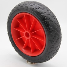 批发定制3.00-4PU发泡轮10寸实心轮胎微耕机皮划艇拖车轮不带轴承