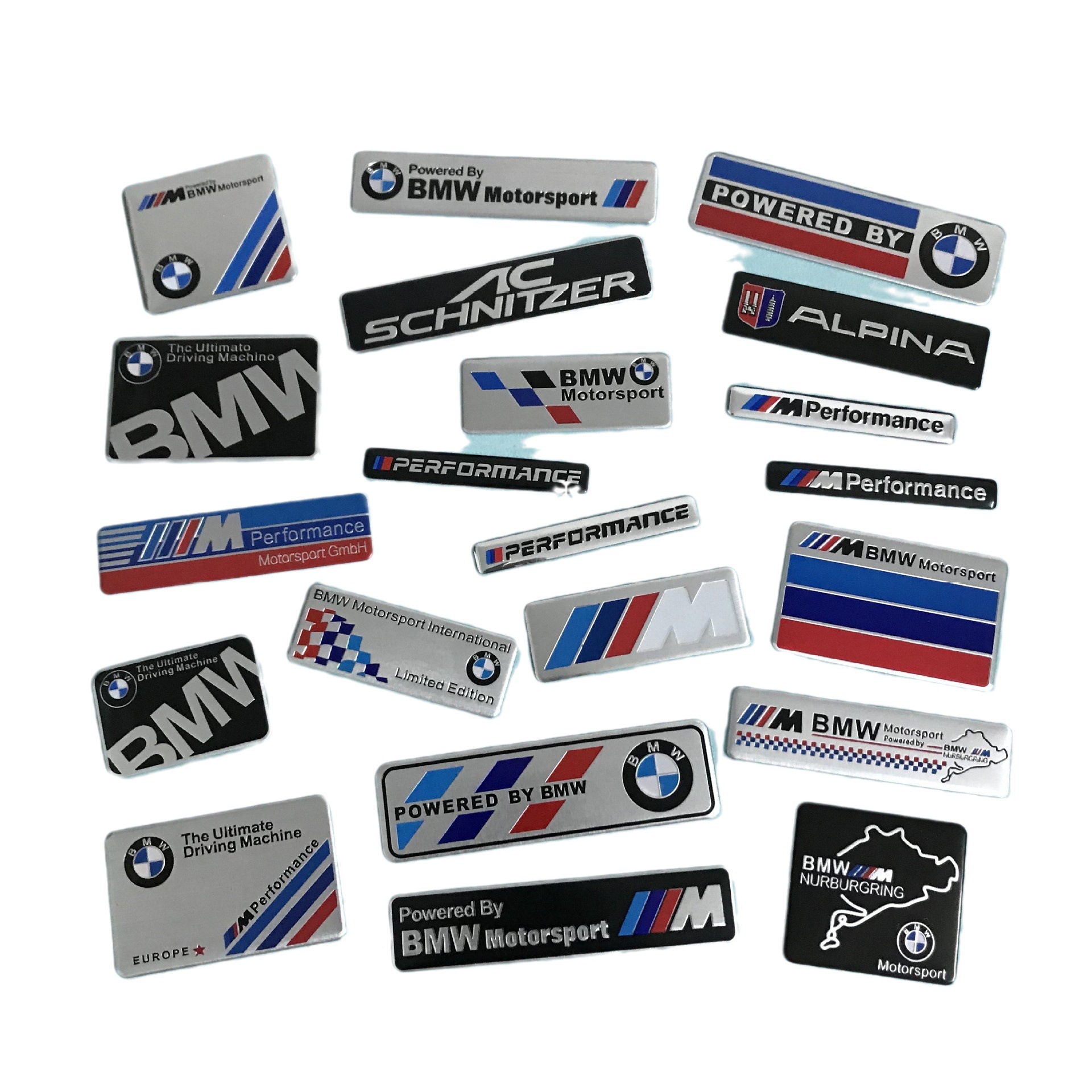 for bmw bumper stickers m performance metal car badge sticker bmw ming aluminum logo fender decorative sticker