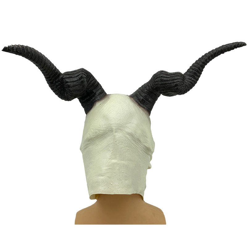 万圣节影视周边魔法使的新娘面具 山羊乳胶头套 化妆舞会派对道具