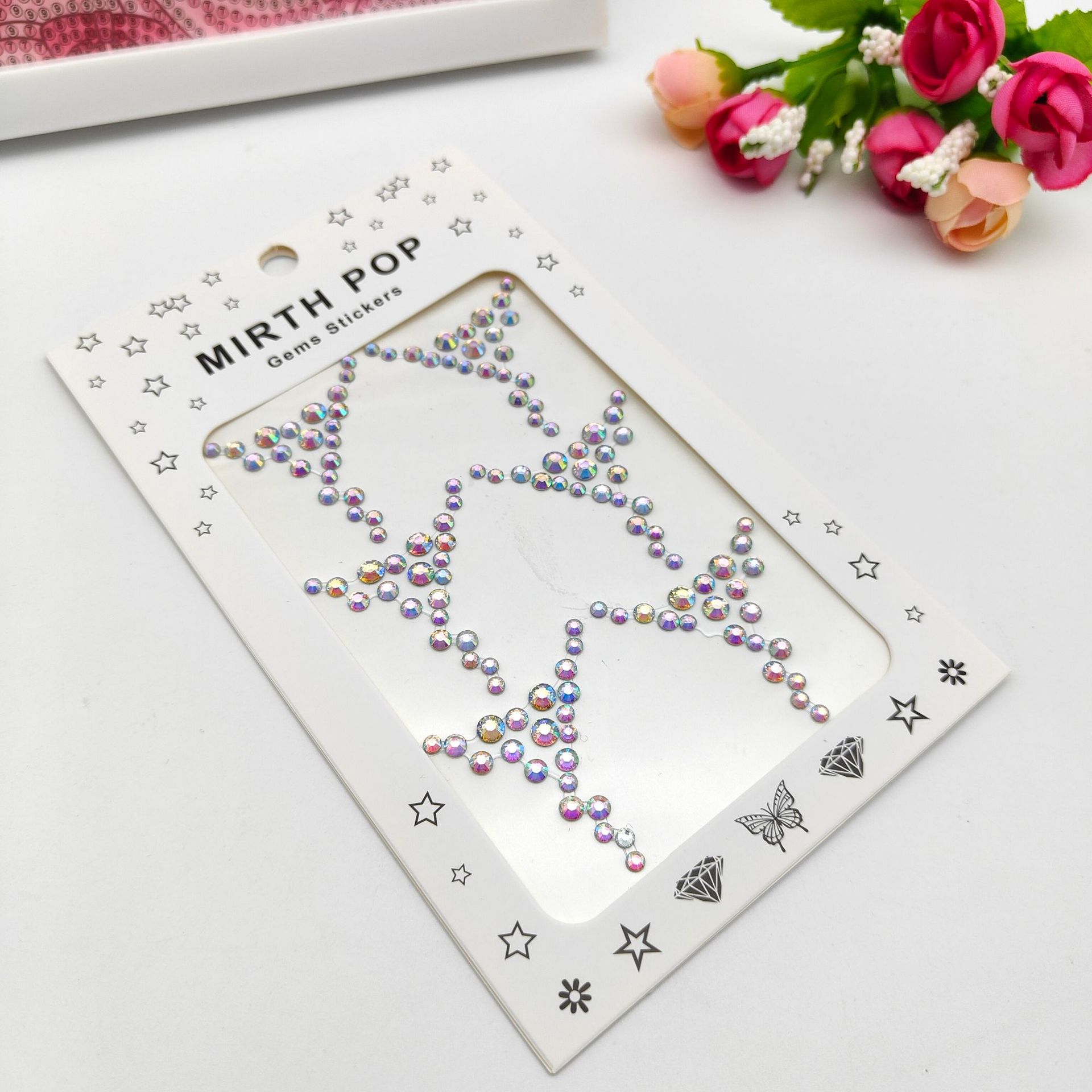 Elf Tear Diamond at the Moment Stick-on Crystals Water Drops Christmas Photo Ins Face Decoration Fairy Makeup Eye Stickers Shiny Rhinestone